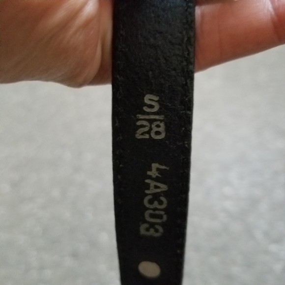 NWT BRIGHTON Black Leather Belt with Gold Studs - Picture 7 of 7